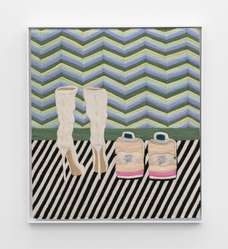 Cheryl Pope, Room with Chevron Wall, 2022