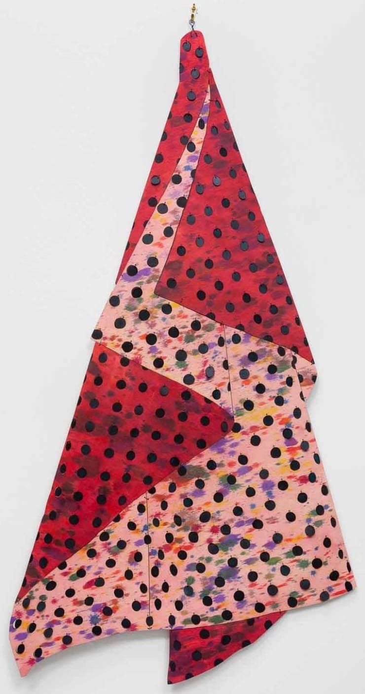 Dan Gunn Rose Setting, 2017 Acrylic, Dye, UV-absorbent lacquer, plywood and wire 48 x 25 in. 121.9 x 63.5 cm