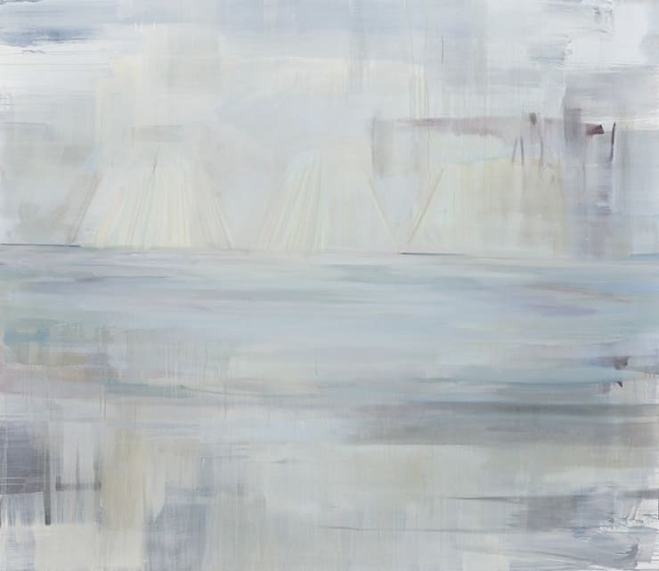 Ben Murray INT/EXT. BEDROOM – LAKE – DAY/DUSK (Spinning), 2016-17 oil and acrylic on canvas 78 x 90 in. 198.1 x 228.6 cm