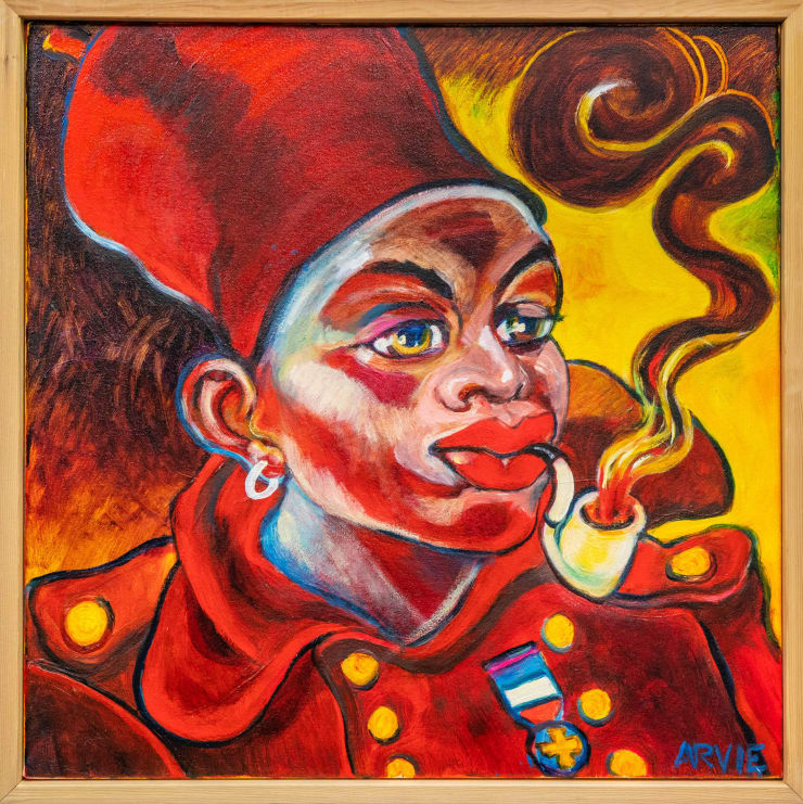 Arvie Smith Senegalese Tirailleurs, 2015 Oil on canvas 25 1/2 x 25 3/4 in 64.8 x 65.5 cm