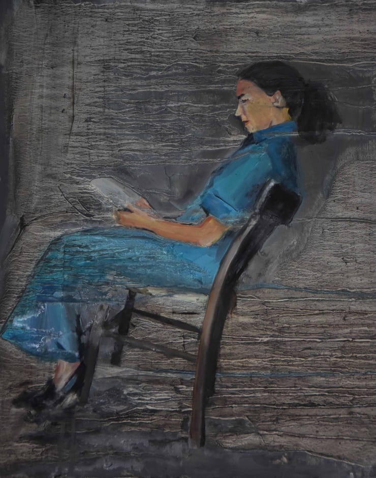 Anna Bjerger Tip, 2016 Oil on aluminum 23 1/2 x 19 5/8 in. 60.0 x 50.0 cm