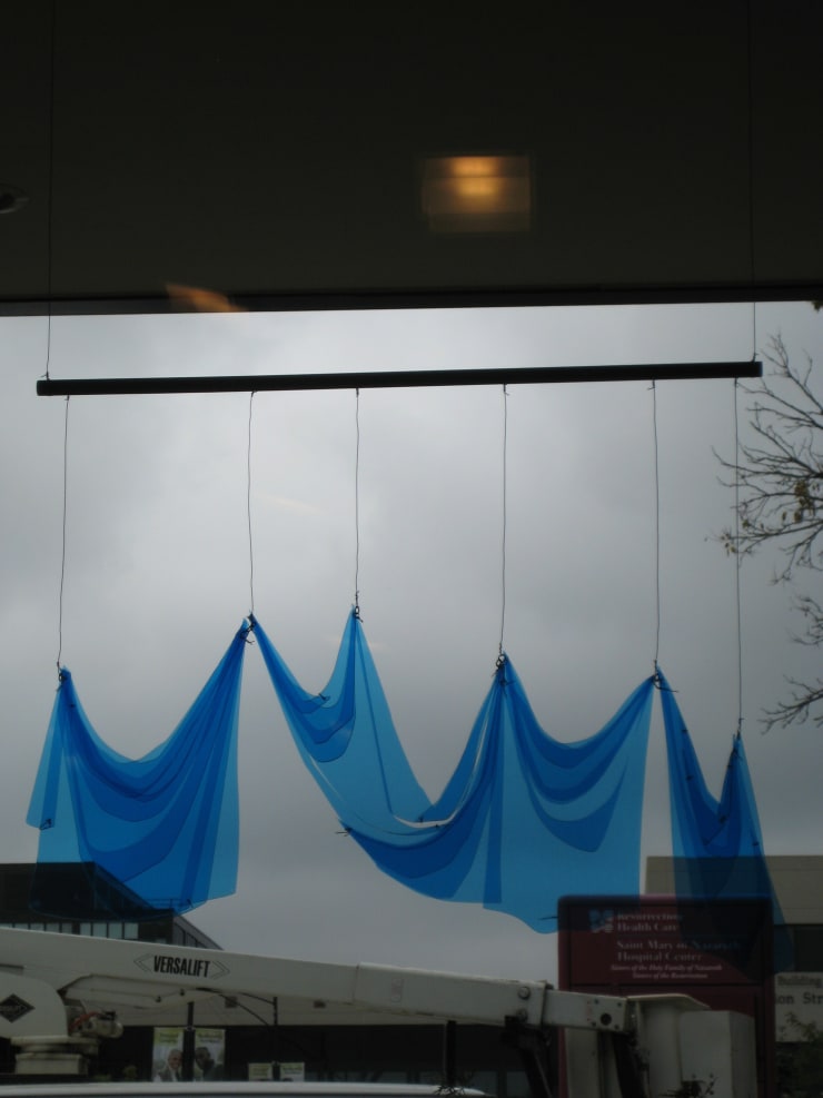 Dan Gunn Crystalline Curtain No. 3, 2011 Plexiglas and wire with wood and spray paint 32 x 36 in. 81.28 x 91.44 cm