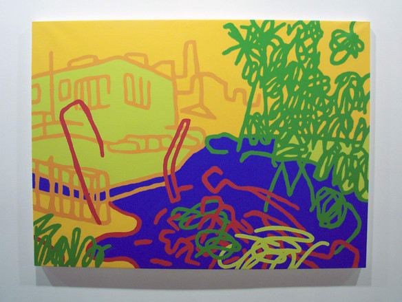 Gabert Farrar Untitled (small multi-colored), 2002 acrylic on canvas 34 x 45 in. 86.36 x 114.3 cm