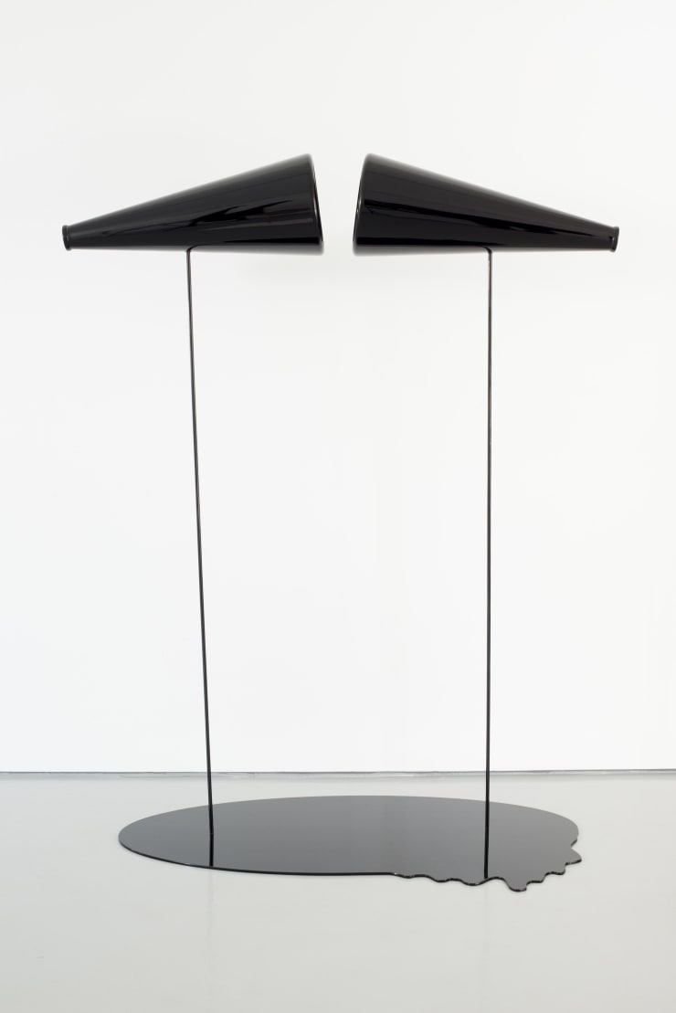 Cheryl Pope #Yell_Yell, 2013 Plastic, steel, aluminum, auto paint 69 x 54 x 27 in. 175.26 x 137.16 x 68.58 cm