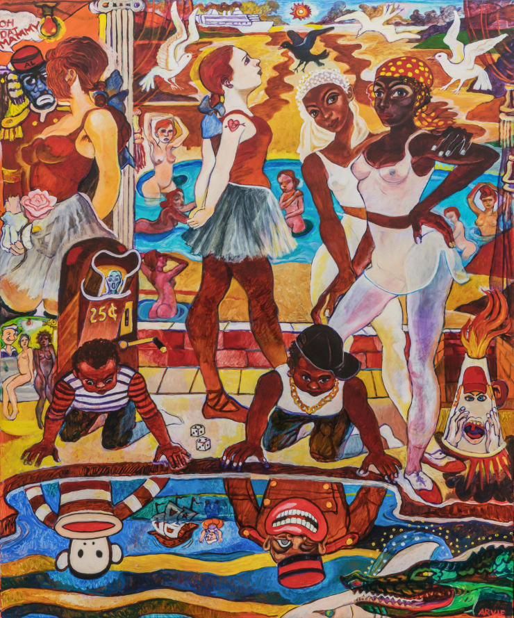 Arvie Smith Echo and Narcissus, 2022 oil on canvas 72 x 60 in 182.9 x 152.4 cm