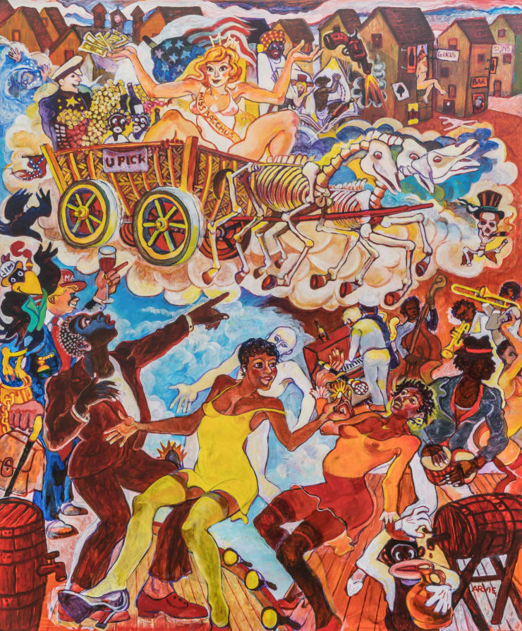 Arvie Smith Bacchus, 2022 Oil on canvas 72 x 60 in 182.9 x 152.4 cm