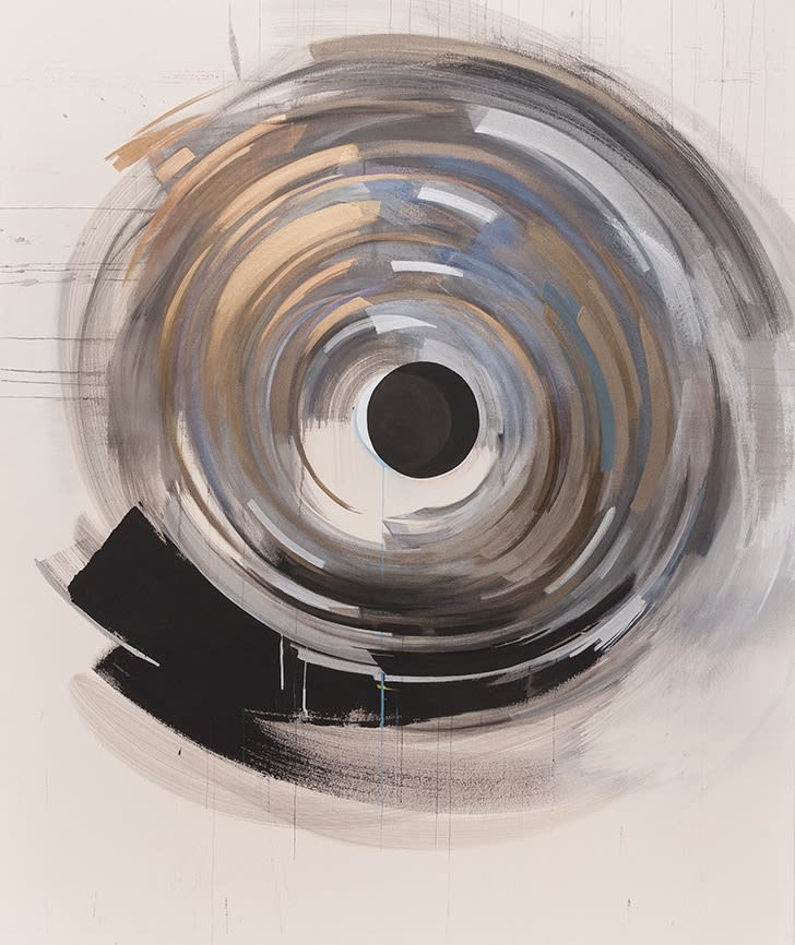 Ben Murray TRACKING SHOT - TUNNEL (Racing), 2017 acrylic and ink on canvas 72 x 60 in. 182.9 x 152.4 cm
