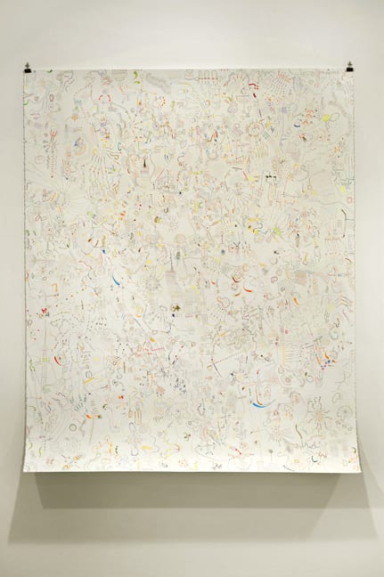 Justin Cooper Fields x1, 2012 Pen, marker, colored pencil, graphite on paper 64 x 50 in. 162.56 x 127.0 cm