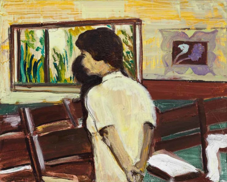 Maia Cruz Palileo The English Teacher, 2018 oil on canvas 8 x 10 in. 20.3 x 25.4 cm