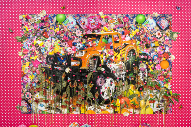 Ebony G. Patterson, ...they were filled with hope, desire, and beauty… (...when they grow up...), 2016