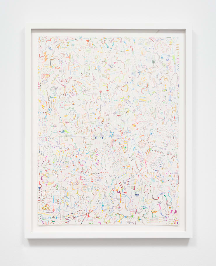 Justin Cooper Field Study 2, 2016 Pen, marker, colored pencil, graphite on paper 24 x 18 in. 60.96 x 45.72 cm