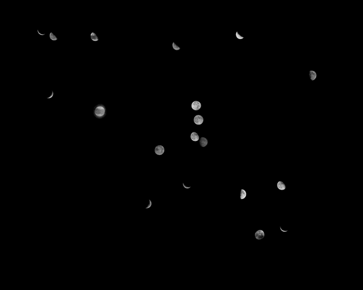 Carrie Schneider, Moon Drawing #120, 2015