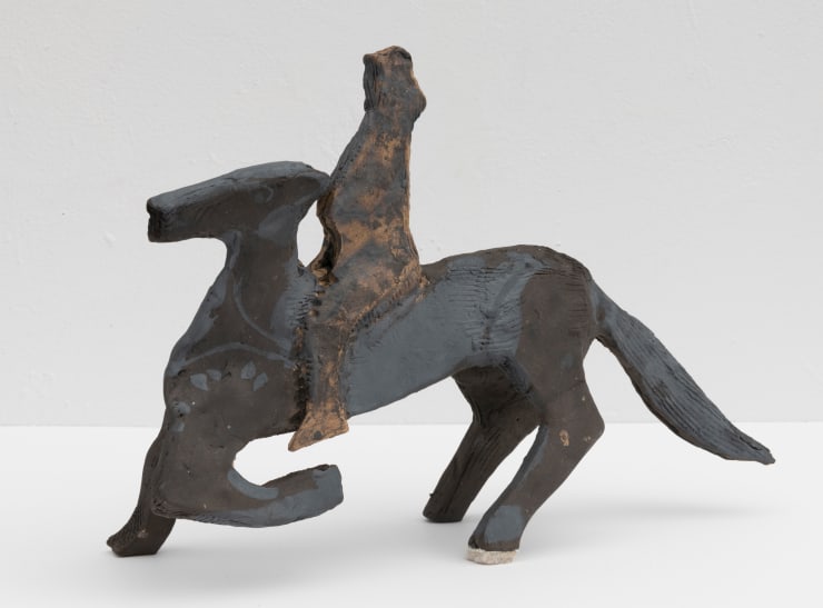 Maia Cruz Palileo Horse & Rider, 2023 ceramic 8 x 11 x 3 in 20.3 x 27.9 x 7.6 cm