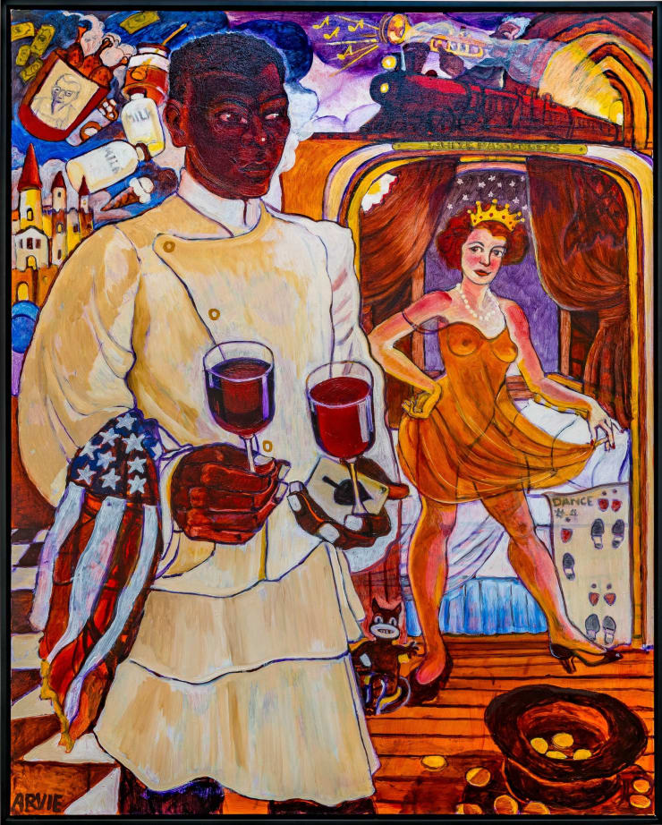 Arvie Smith The Switch, 2024 oil on canvas 60 x 48 in 152.4 x 121.9 cm