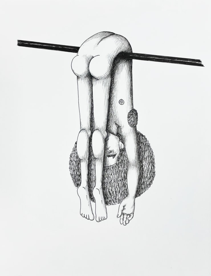 Jake Troyli Out to Dry, 2022 ink on paper 14 x 11 in 35.6 x 27.9 cm
