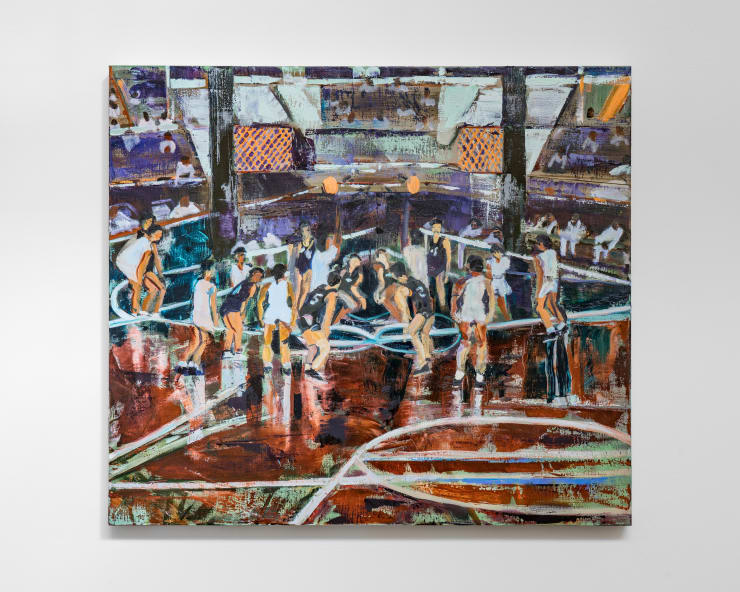 Maia Cruz Palileo Basketbol, 2025 oil on linen 30 x 34 1/4 in 76.2 x 87 cm