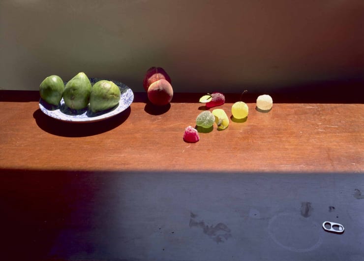 Laura Letinsky Untitled #35 (green figs) from the series "Morning and Melancholia", 2001 chromogenic print archivally mounted on Sintra 17 7/8 x 24 1/2 in. 45.4 x 62.23 x 0.0 cm 3 AP