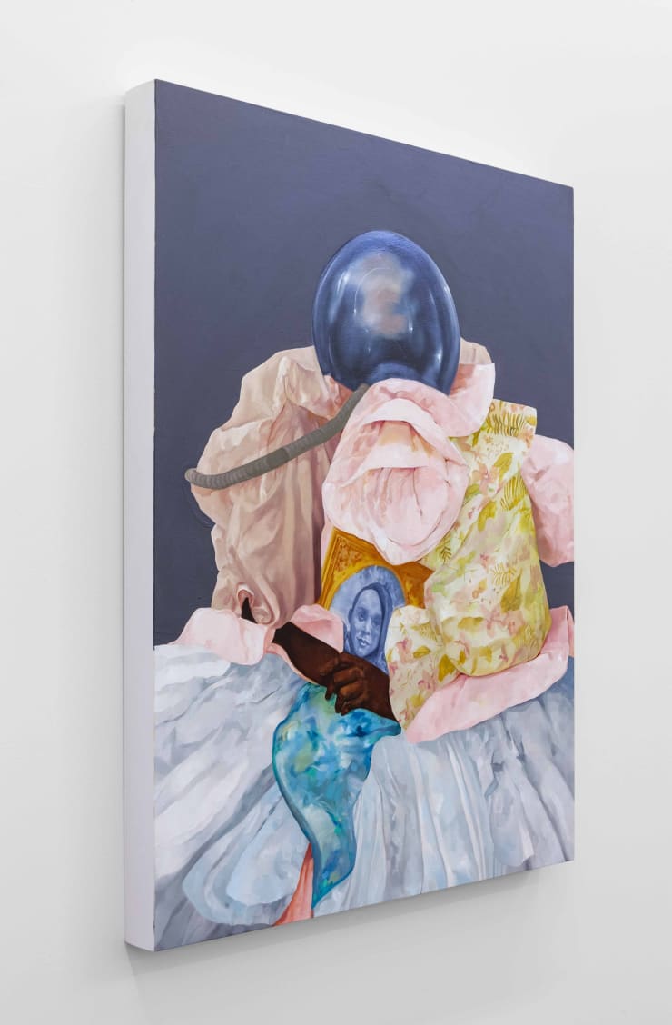 David Antonio Cruz thesecretsiworeinmythroat,unbeknownsttome,hadcomeopen, 2019 Oil and latex on wood 40 x 30 x 3 in. 101.6 x 76.2 x 7.6 cm