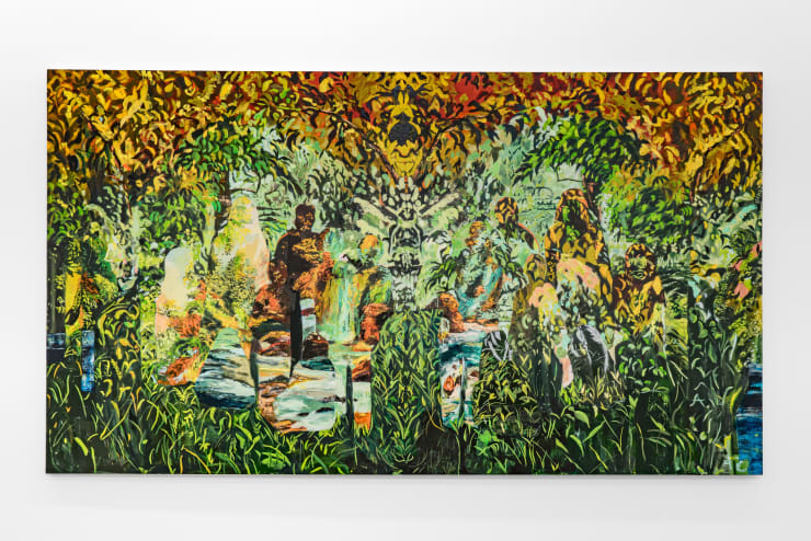 Maia Cruz Palileo Three Generations, 2025 oil on linen 72 x 128 in 182.9 x 325.1 cm