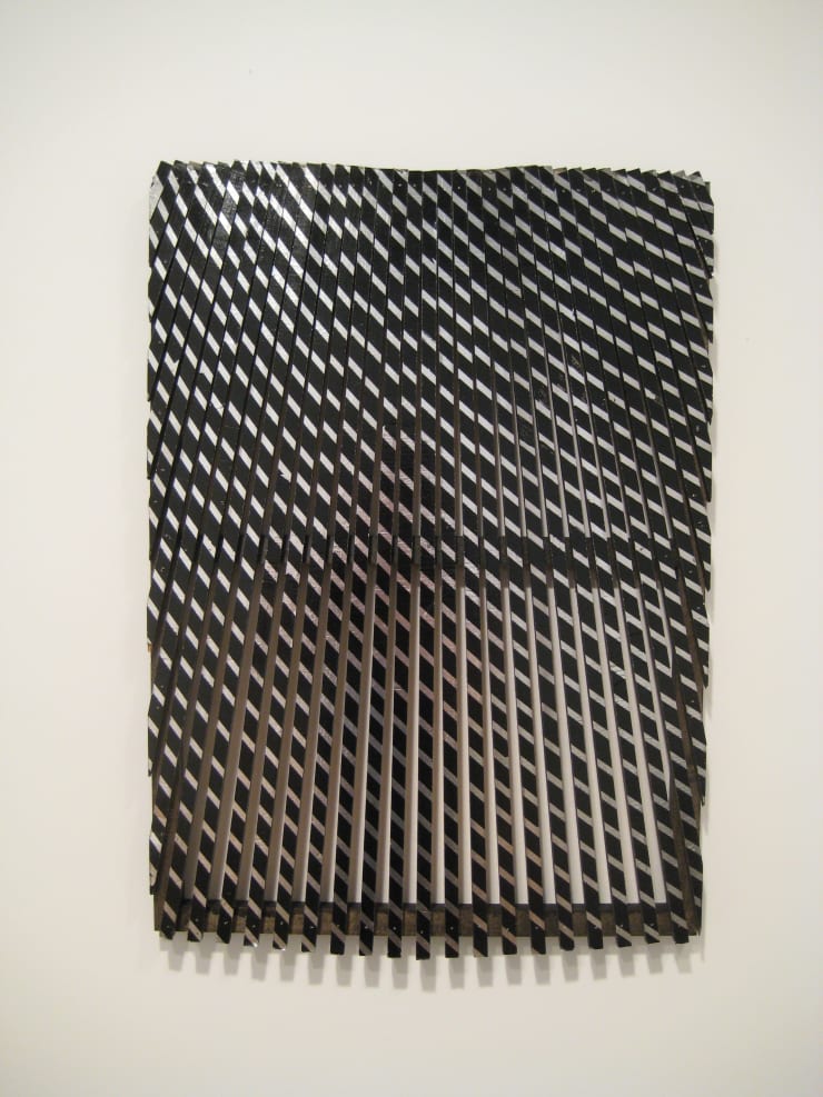 Dan Gunn Mystery of the Rectangle No. 11, 2011 Spray paint and foil paper on plywood 28 x 20 in. 71.12 x 50.8 cm