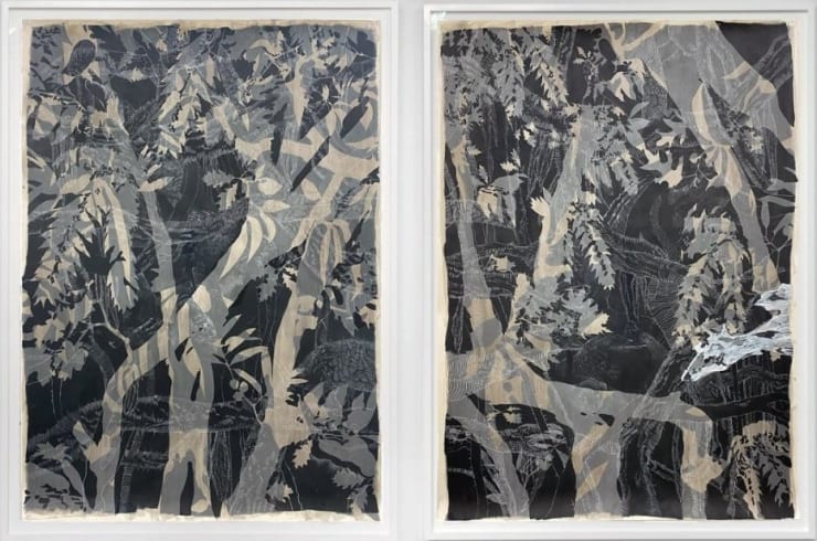 David Antonio Cruz aswefadeagain,timemeetsus,andwearedestroyed, 2022 71 x 103 in (total) 180.3 x 261.6 cm
