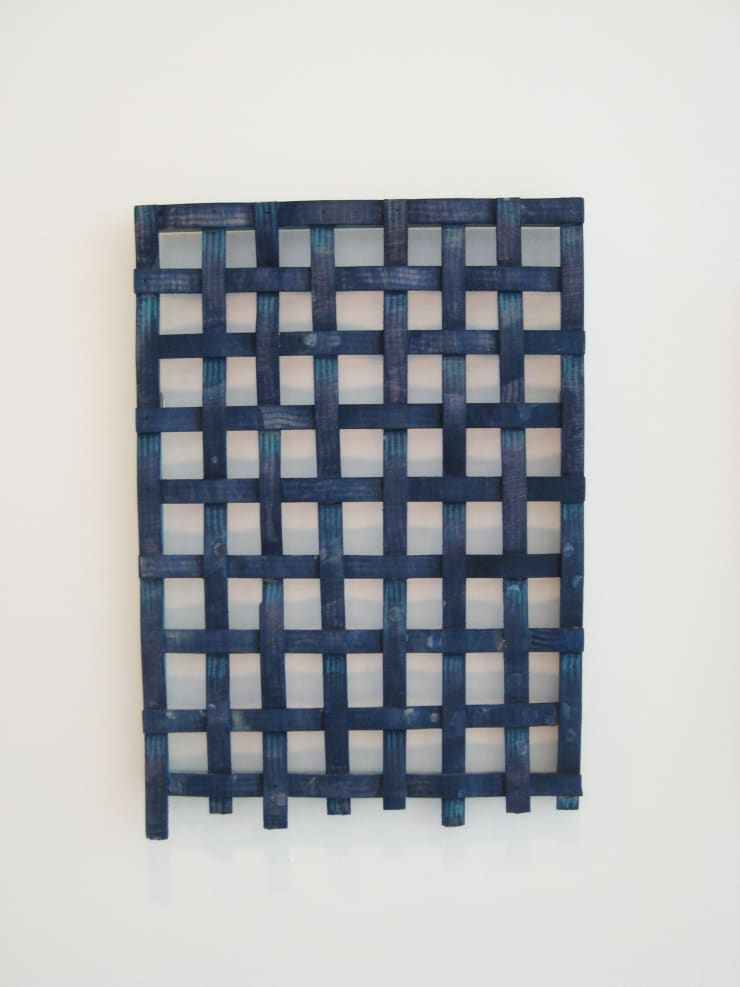 Dan Gunn Interlace Wave, 2011 Acrylic and colored pencil on plywood 17 1/2 x 12 in. 44.45 x 30.48 cm