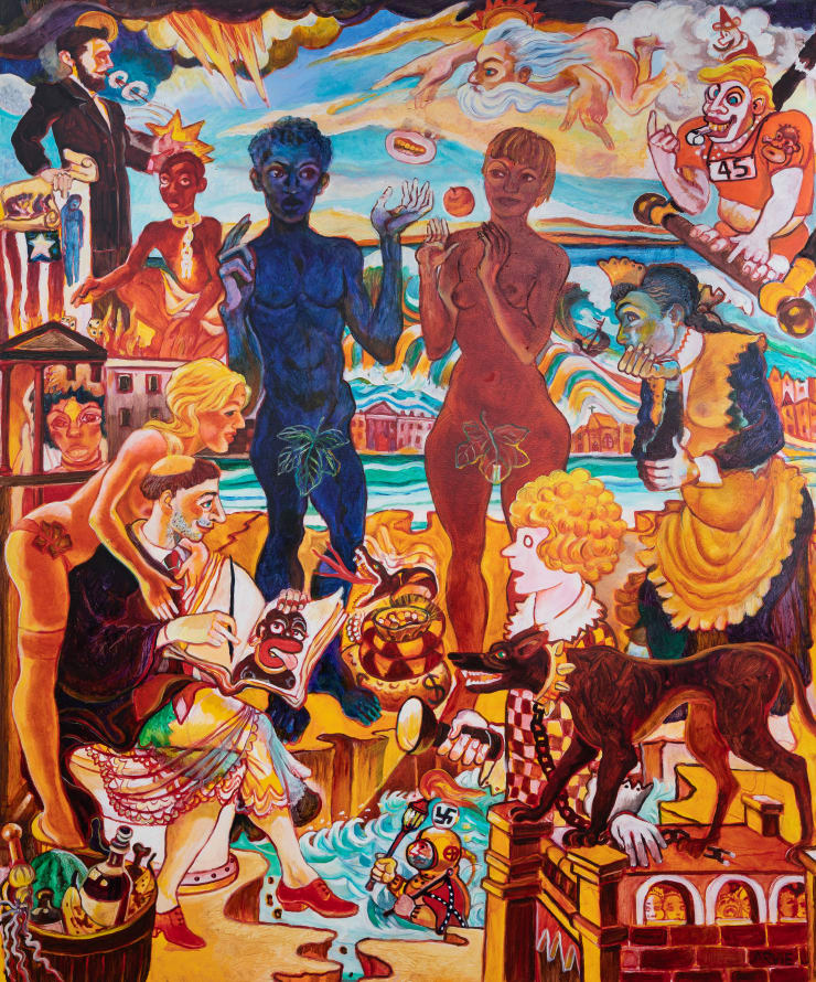 Arvie Smith Fact Checker, 2019 oil on canvas 72 x 60 in 182.9 x 152.4 cm