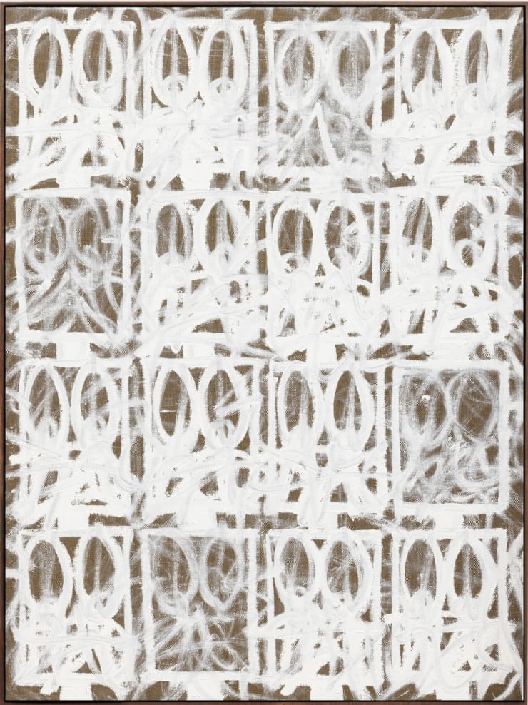 Rashid Johnson Surrender Painting “Easy Going”, 2022 oil on linen 48 x 36 in 121.9 x 91.4 cm