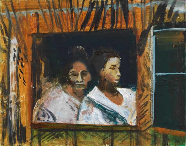 Maia Cruz Palileo Two Women, 2018 oil on canvas 8 x 10 in. 20.3 x 25.4 cm