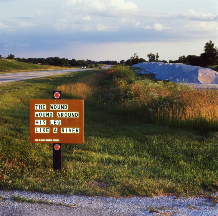 Joel Ross Wound Wound (Installed and Abandoned, Champaign County, Illinois), 2009 archival pigment print 48 x 49 in. 121.92 x 124.46 cm Edition of 3 plus 2 artist's proofs
