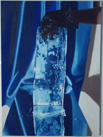 Joe Baldwin Ice Painting, 2001 oil on canvas 38 x 28 in. 96.52 x 71.12 cm