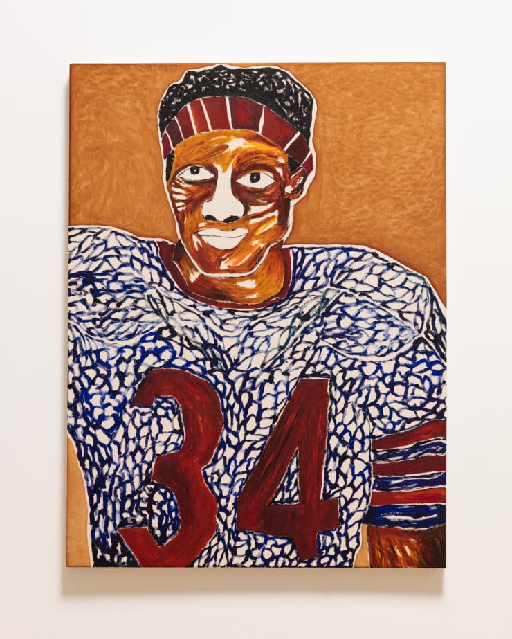 Chase Hall Sweetness, 2021 Acrylic and coffee on cotton canvas 40 x 30 in 101.6 x 76.2 cm