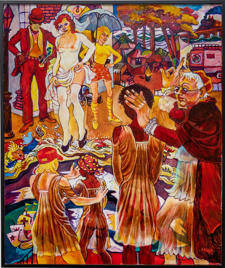 Arvie Smith Down In The River To Pray, 2021 Oil on canvas 72 x 60 in 182.9 x 152.4 cm