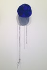 Laura Davis Neckslice 4, 2013 Air drying clay, bronze, brass, copper, silver, steel, necklaces, charms, plastic, paint, electrical shrink plastic, and eye shadow. 22 x 5 x 3 1/2 in. 55.88 x 12.7 x 8.89 cm