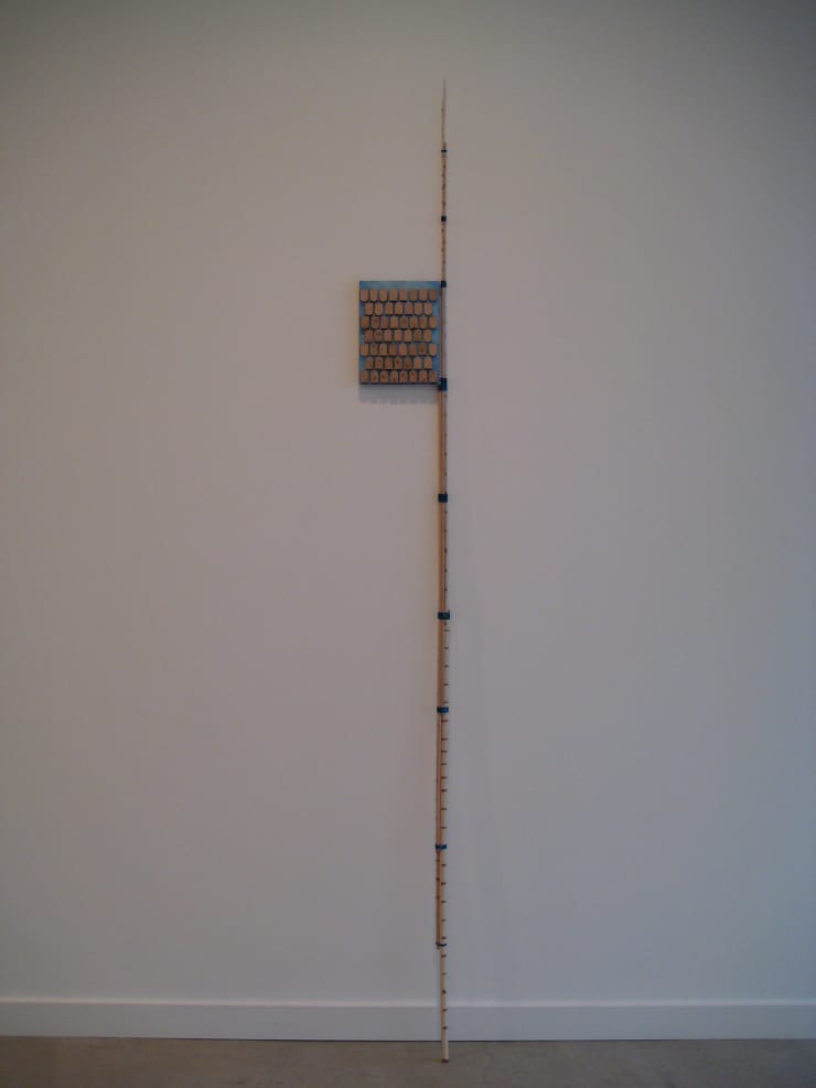 Dan Gunn Emblem, 2011 acrylic paint, wire and wood 89 x 8 in. 226.06 x 20.32 cm