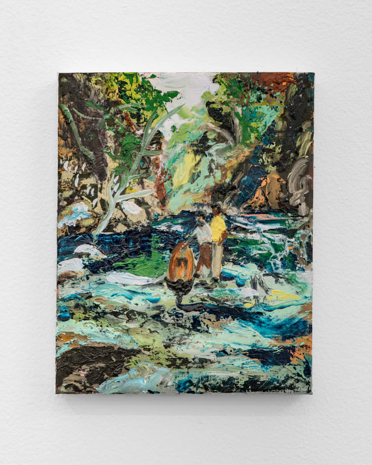 Maia Cruz Palileo Pagsanjan Falls, P.I., 2025 oil on linen 10 x 8 in 25.4 x 20.3 cm