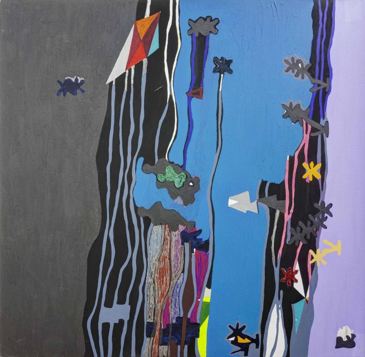 Candida Alvarez, Blue, Blue I Love You, 2009