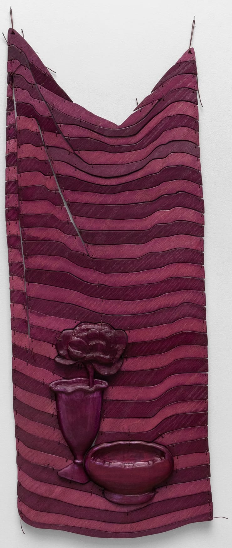 Dan Gunn, Mount Pleasant, Flower Vase and Footed Cupped Bowl (Amethyst), 2020