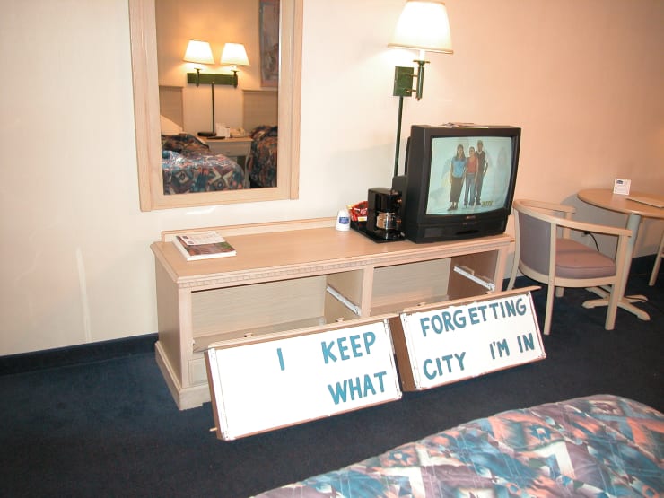 Joel Ross, I Keep Forgetting What City I'm In, from the Leaving Stories Series, 2002