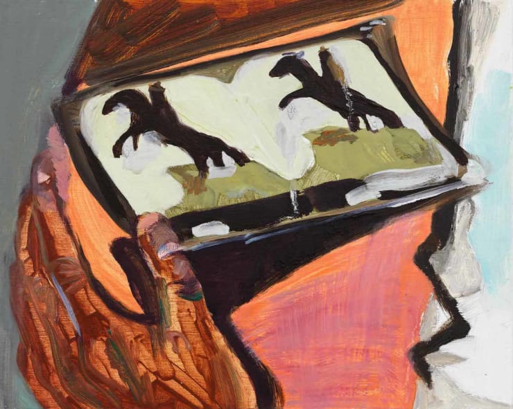 Maia Cruz Palileo Double Horses, 2018 oil on panel 8 x 10 in. 20.3 x 25.4 cm