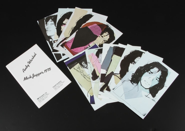 Andy Warhol, Mick Jagger mini folios. First with no printed signatures, 1975
