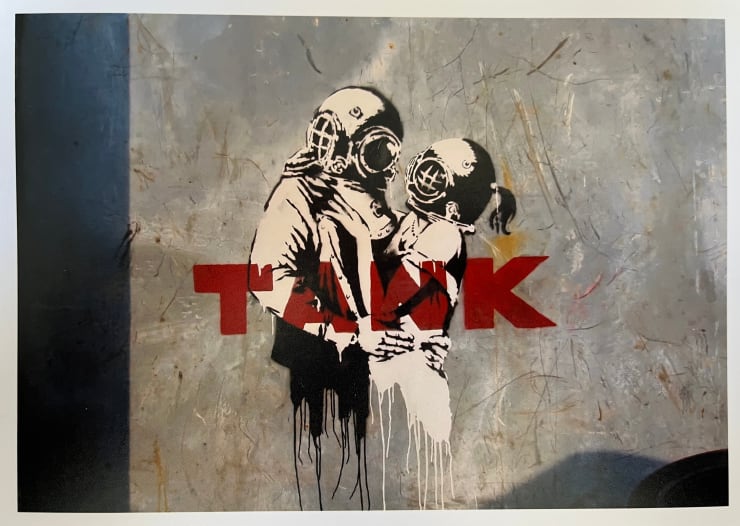 Banksy, Original photo from Think Tank, 2002
