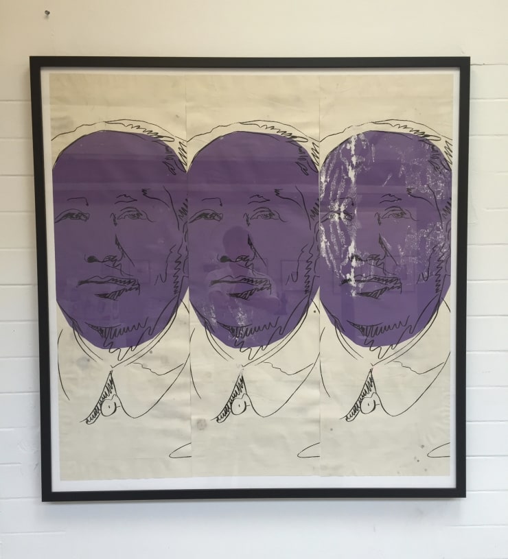 Andy Warhol, MAO original wallpaper. (Reserved), 1974