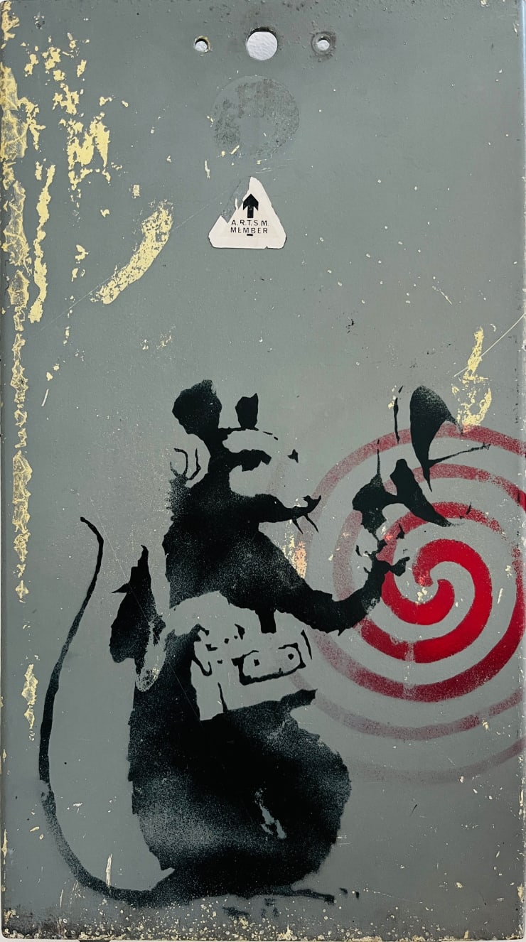 Banksy, "Radar Rat aka Sonic Rat", 2002