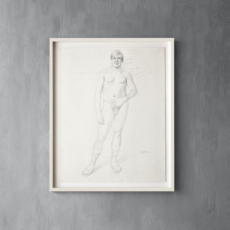 Kurt Kauper, Study for Self-Portrait Wearing Flip Flops, 1995