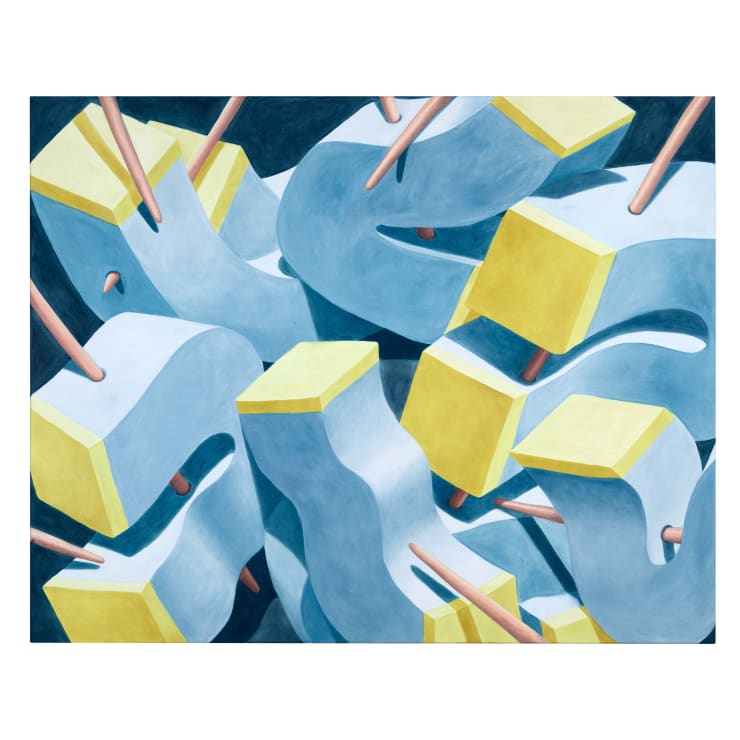 Antonia Rodrian, Group of Nine (Picking Yellow), 2024