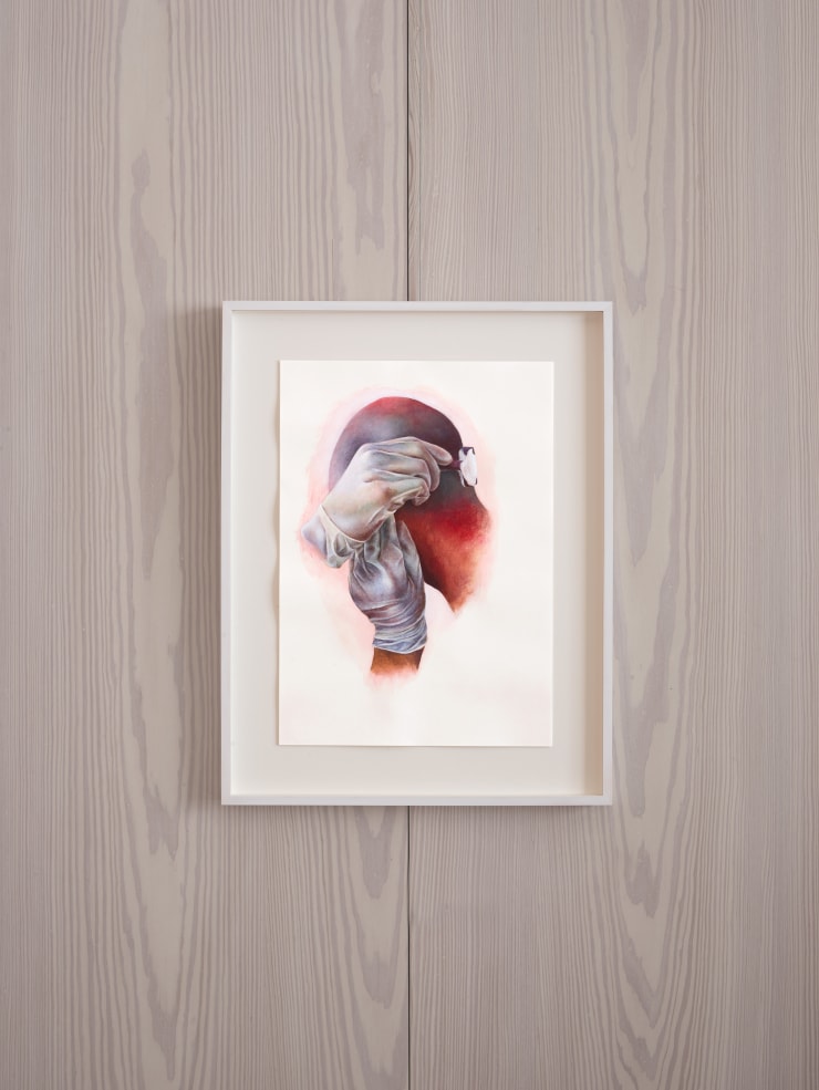 Lukas Luzius Leichtle, Untitled (study for shaving), 2022