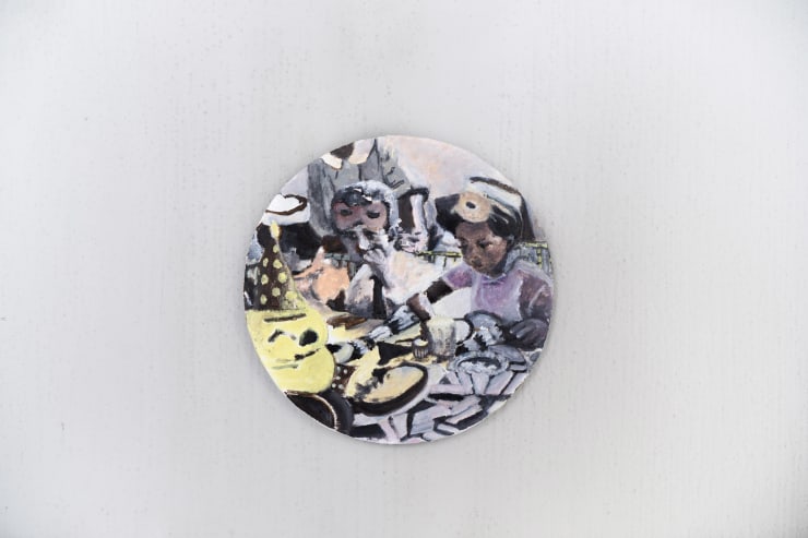 Norman Hyams, Party (Small round-yellow cake), 2022