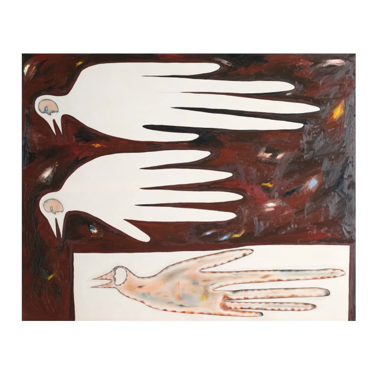 Anousha Payne, Three birds in a dream (after Lucy), 2024