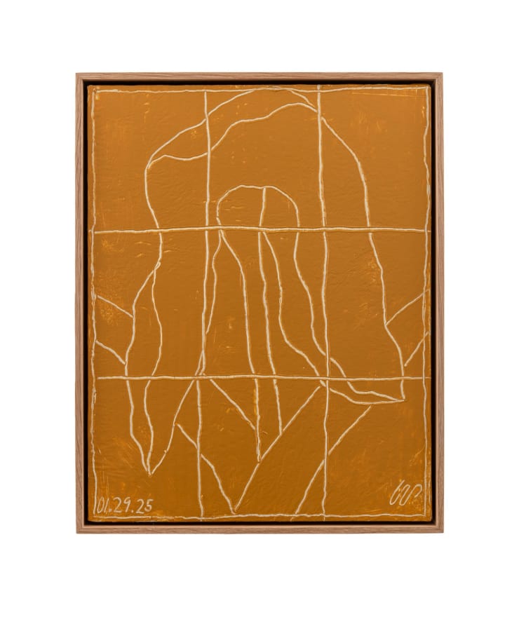 Wayne Pate, Ochre panel, 2025